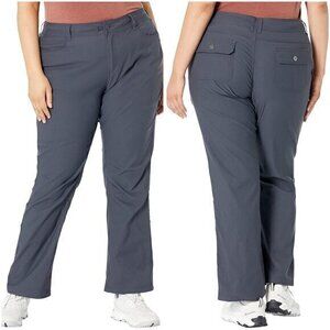 Prana Women's Halle Pants 32" in Charcoal Gray Size 22W NWT